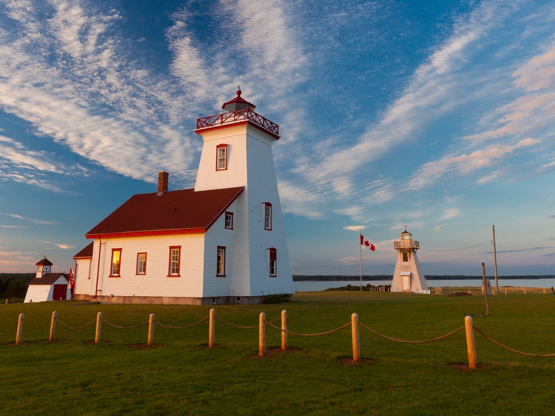 Cycling Lighthouse, sky, clouds