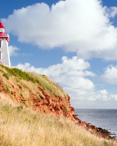 Souris Lighthouse, beach, sky