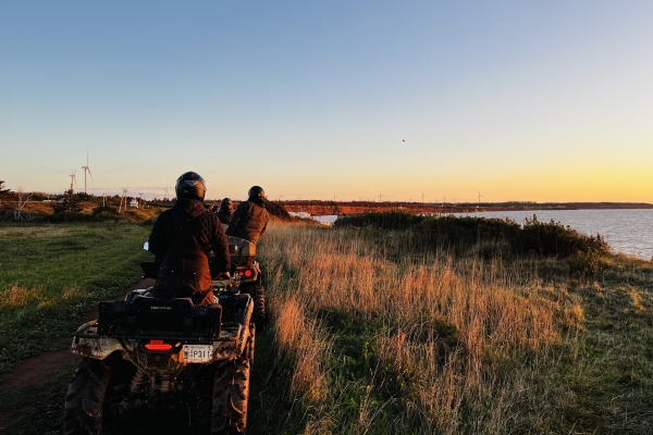 ATV riders on trail in western PEI