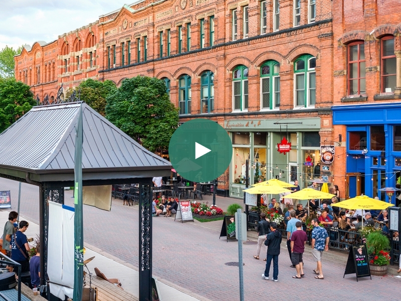 Charlottetown with Play Button