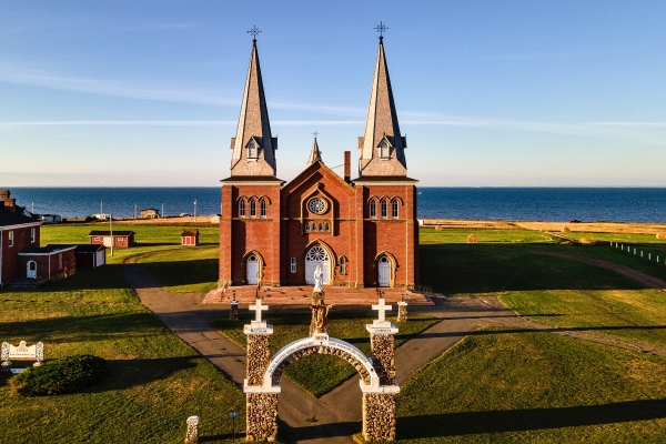 Aerial view of Mont Carmel Church