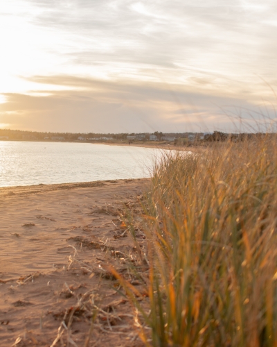 Souris Beach at sunset