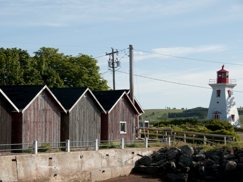 fishing cabins at Victoria by the Sea